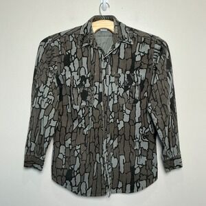 Five Brother Vintage Trebark Camo Flannel Shirt Mens Large Tall Made in USA